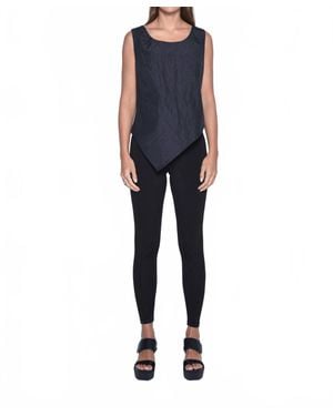 Simply Mila Uneven Hem Tank - Blue