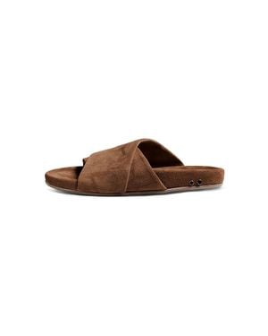 Beek Kea Suede Slide Sandals - Brown