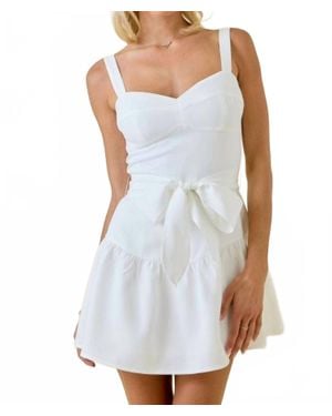Day + Moon Breathing Better Ruffle Tiered Mini Dress - Blue