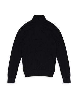 Lanvin Rol Neck Wool Silk Sweatshirt - Black