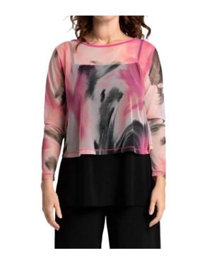 Sympli Mesh Go To Cropped T Top - Red