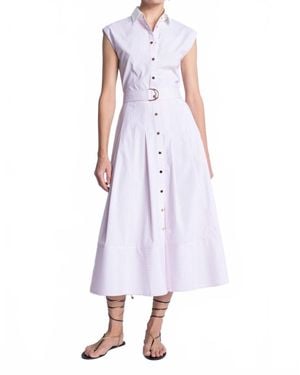 Karina Grimaldi Mara Stripe Dress - Purple