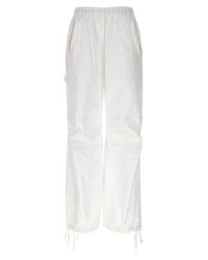 Nude Cotton Cargo Pants - White