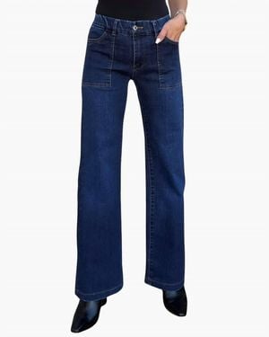 Bevy Flog Romi Flared Leg Jeans - Blue