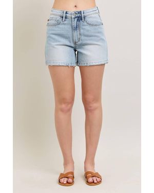 Judy Blue High Waist Rigid Magic Denim Short - Blue