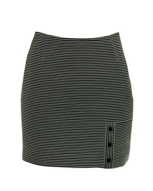 Mugler Striped Pencil Skirt - Green