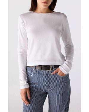 AMO Jade Long Sleeve Tee - White