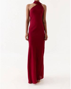 Summer Away Rosario Halter Neck Maxi Dress - Red