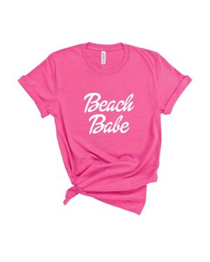 Viv & Lou Beach Babe T Shirt - Pink