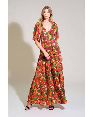 TRUEDAMES Coastal Dreams Woven Maxi Dress - Red
