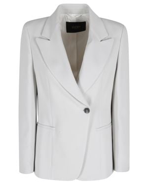Seventy Double-Breasted Cuff-Slits Viscose-Blend Blazer - Gray