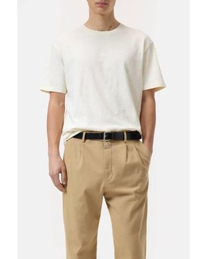 Closed Organic Cotton Classic Slub Short Sleeve T-Shirt - Natural