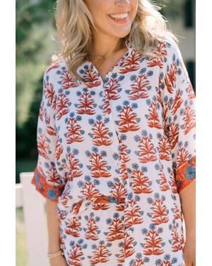 Victoria Dunn Emory Blouse - Red