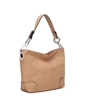 MKF Emily Hobo Bag Vegan Leather Compartments By Mia K - Brown