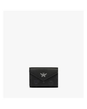 MCM Aren Trifold Wallet - Black