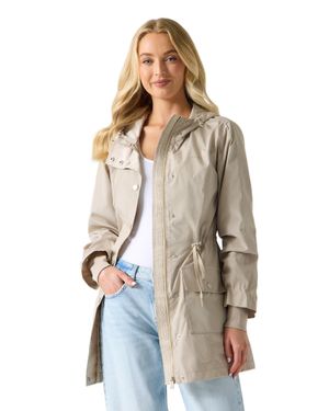 Guess Steph Rain Jacket - Natural