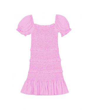 KatieJnyc Kids Laila Solid Dress - Pink