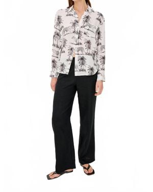 Rails Charli Long Sleeve Shirt - Gray