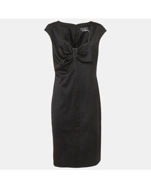 Ferragamo Gabardine Sheath Dress - Black