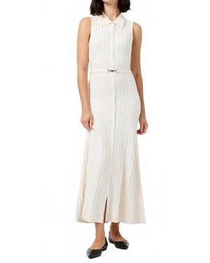 French Connection Babysoft Sleeveless Midi Dress - White