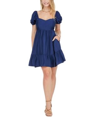 J joy Bustier Tiered Dress - Blue