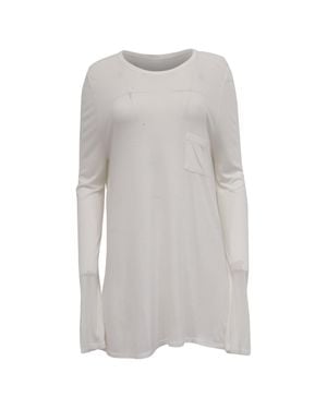 Alexander Wang Long Sleeve Top With Pocket - Gray