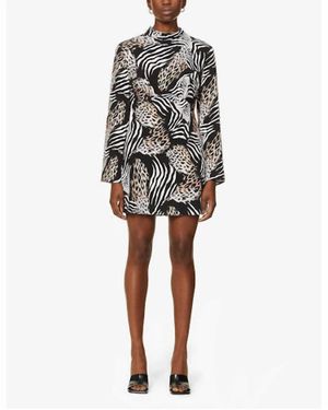 RIXO London Cassidy Dress - Brown