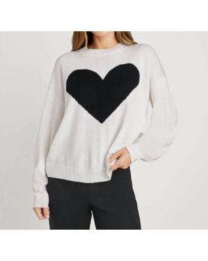 Splendid Layton Love Sweater - White