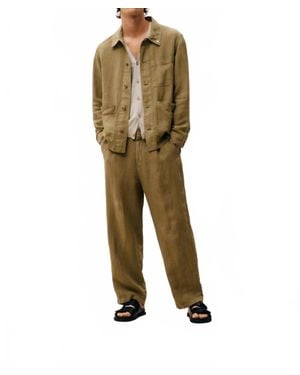 Closed Blomberg Wide Linen Pants - Green