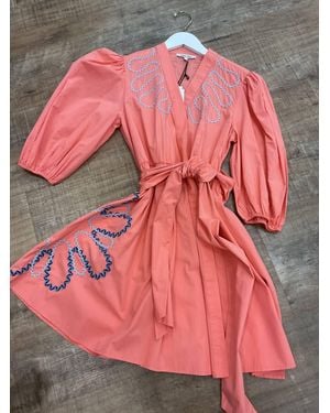 CELINA MOON Carly Wrap Dress - Pink