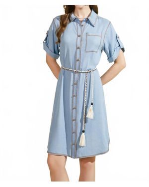 G.D.S. Ella Tencel Dress - Blue