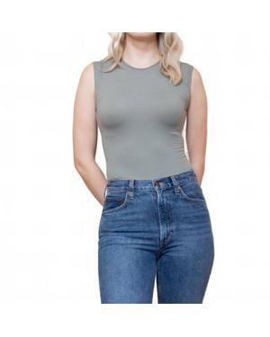 Agolde Aura Sleeveless Bodysuit - Blue