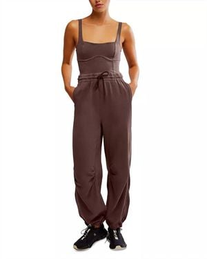 Free People Inbound Comfy Bodysuit - Red