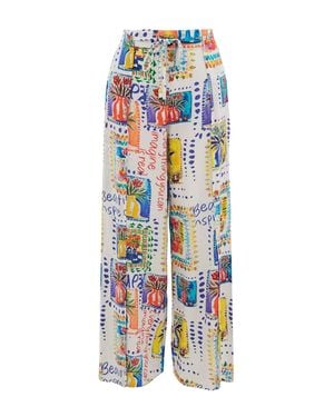 Dolcezza My Handmade Garden Drawstring Pant - White