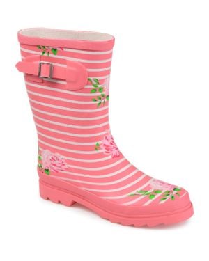 Journee Collection Journee Seattle Rain Boot - Pink