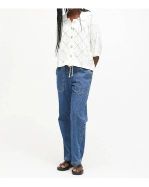 Electric and Rose Camp Knit Shirt - Blue