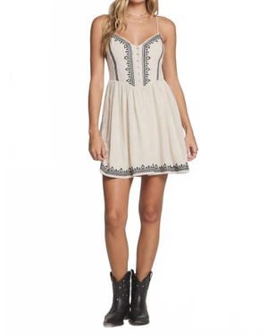 Saltwater Luxe Rayna Mini Dress - Natural