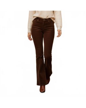Lucky Brand Flare Corduroy Pants - Brown