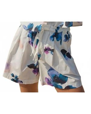 Lilla P Pleat Waist Short - Blue