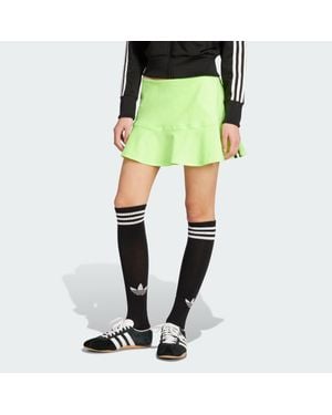 adidas Adicolor Interlock 3-Stripes Mini Skirt - Green