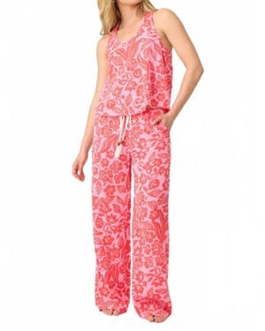 Pj Salvage Bali Bay Floral Tank Top - Pink