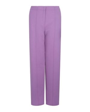 Ferragamo Straight-Leg Pants - Purple