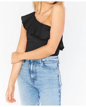 Show Me Your Mumu Ophelia Ruffle Bodysuit - Blue