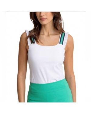 Southern Tide Rylee Sleeveless Active Top - White