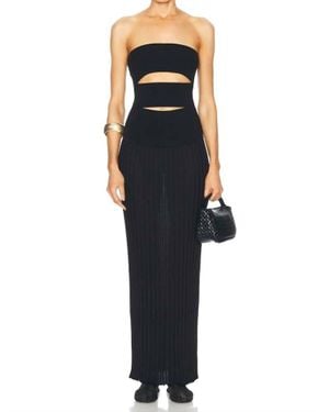 Christopher Esber Slash Strapless Dress - Blue