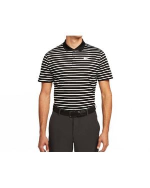 Nike Striped Golf Polo Shirt - Black
