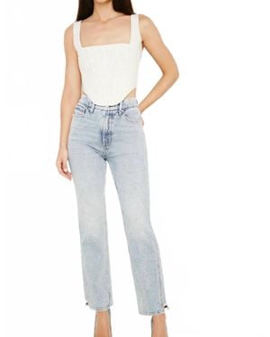 GOOD AMERICAN Good Curve Straight Jeans - Blue