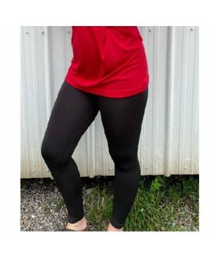 Zenana Soft Seamless Leggings - Red