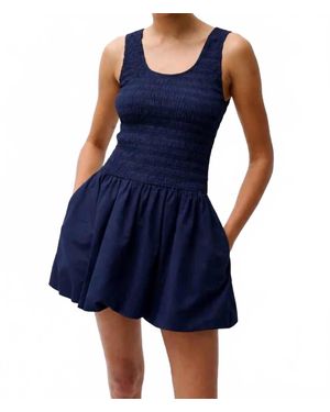 Pistola Ilona Bubble Hem Mini Dress - Blue