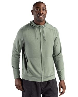 Clique Dash Recycled Full Zip Hooded Sweatshirt - Green